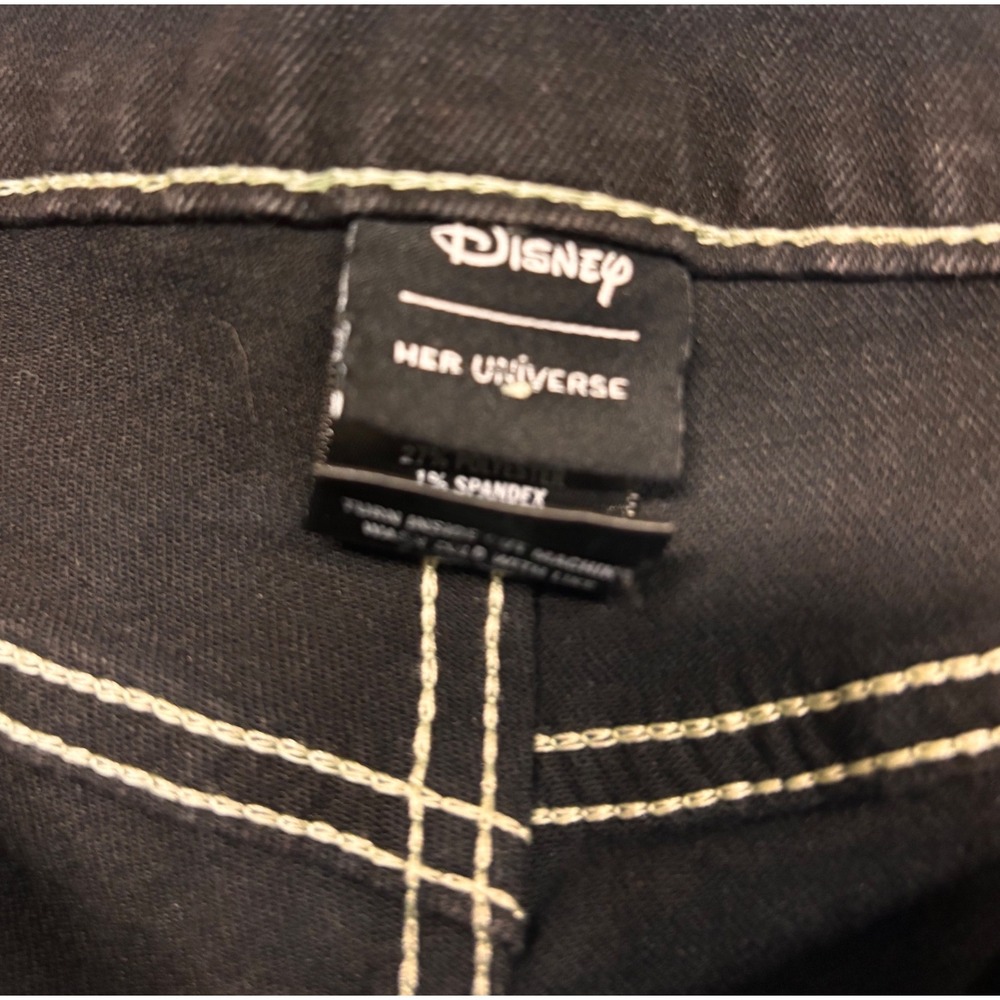 Disney Her Universe Mickey Minnie Mouse Ghost Glow In The Dark Black Jeans 31 - Picture 8 of 10